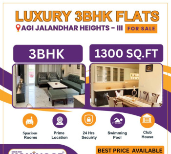 3 BHK Flat for Sale in 66 Feet Road, Jalandhar