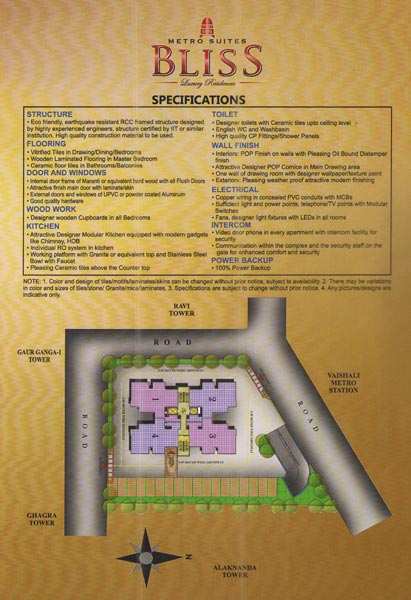 3 BHK 1855 Sq.ft. Apartment for Sale in Vaishali, Ghaziabad