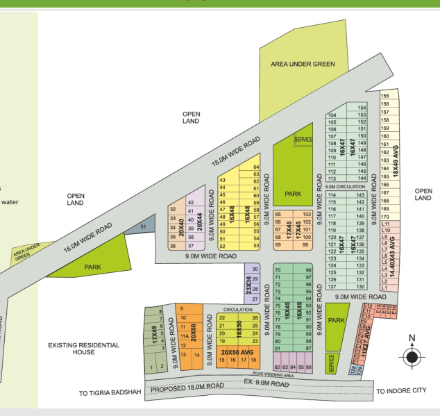  Residential Plot 1000 Sq.ft. for Sale in Super Corridor, Indore