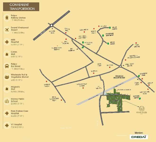  600 Sq.ft. Residential Plot for Sale in Kamal Vihar, Raipur