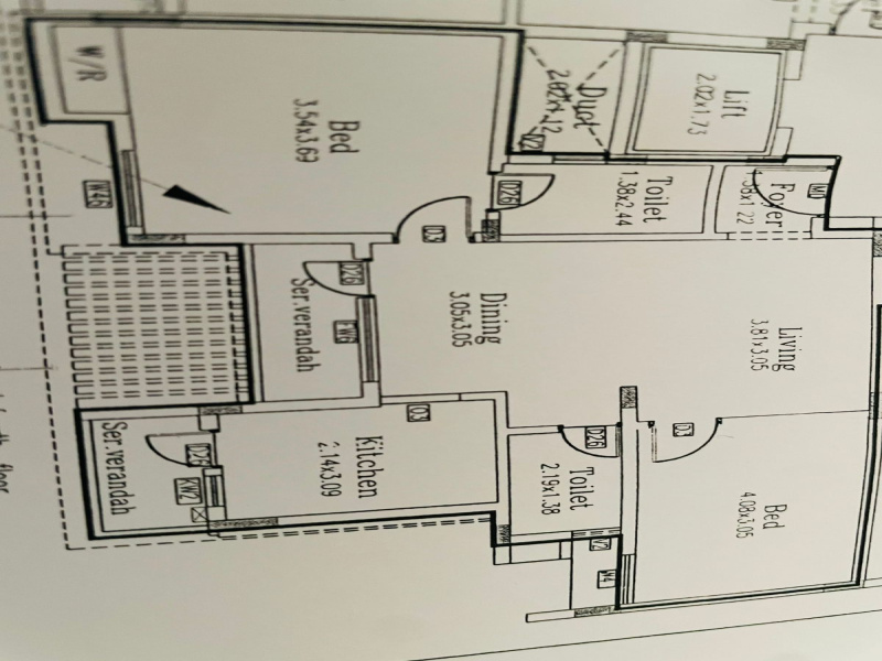 2 BHK 1030 Sq.ft. Apartment for Sale in Ayanambakkam, Chennai