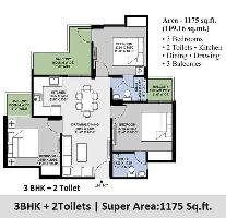 3 BHK Flat for Sale in Sector 16B Greater Noida West