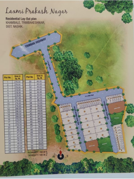  2970 Sq.ft. Residential Plot for Sale in Trimbakeshwar, Nashik