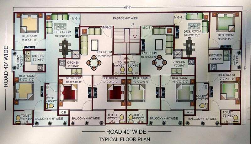 2 BHK Builder Floor 750 Sq.ft. for Sale in Dlf Ankur Vihar, Ghaziabad